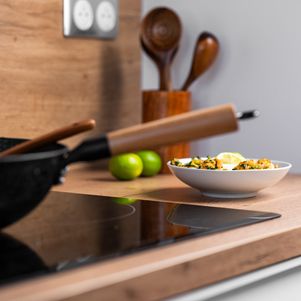 Le Poroshiri Wok Poignée Amovible