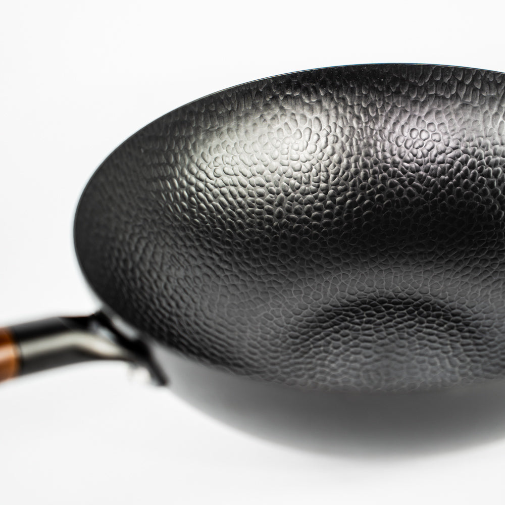 Wok Traditionnel en Acier Carbone – Le Secret du Wok Hei | Compatible Induction