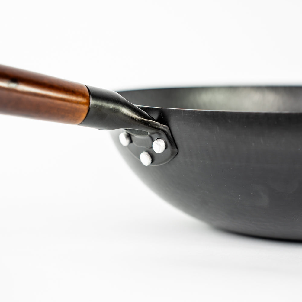 Wok Traditionnel en Acier Carbone – Le Secret du Wok Hei | Compatible Induction