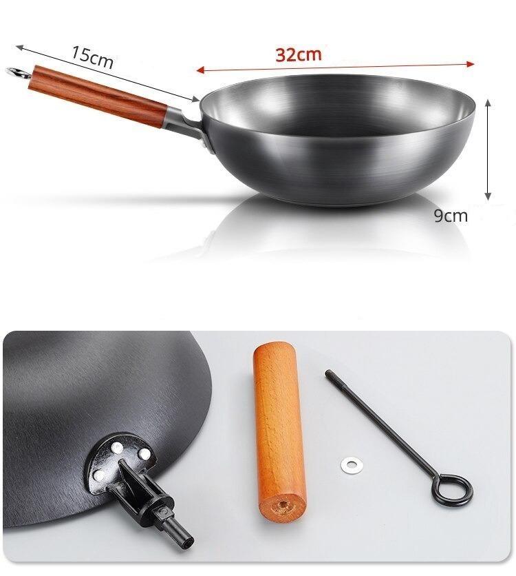 Wok Acier Carbone Traditionnel