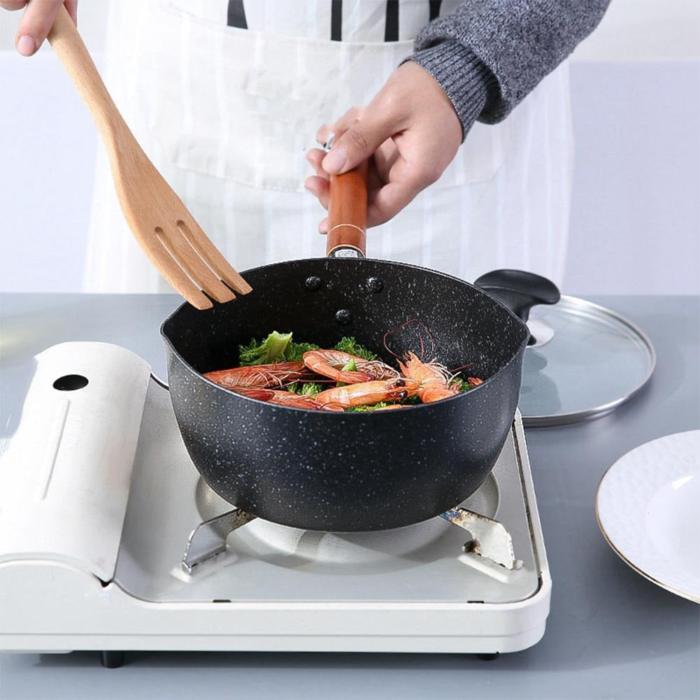 Mini Wok Chinois Traditionnel 18-22cm - Petit Ustensile Cuisine Asiatique Induction