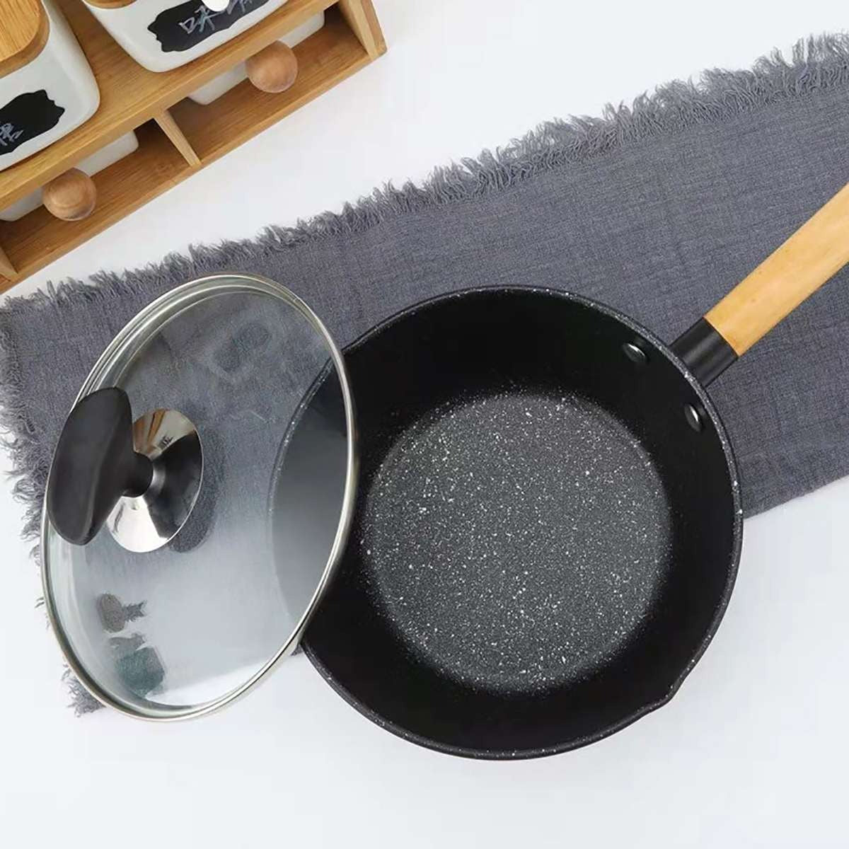 Petit Wok Chinois Traditionnel Céramique 18-20cm - Cuisine Asiatique Authentique