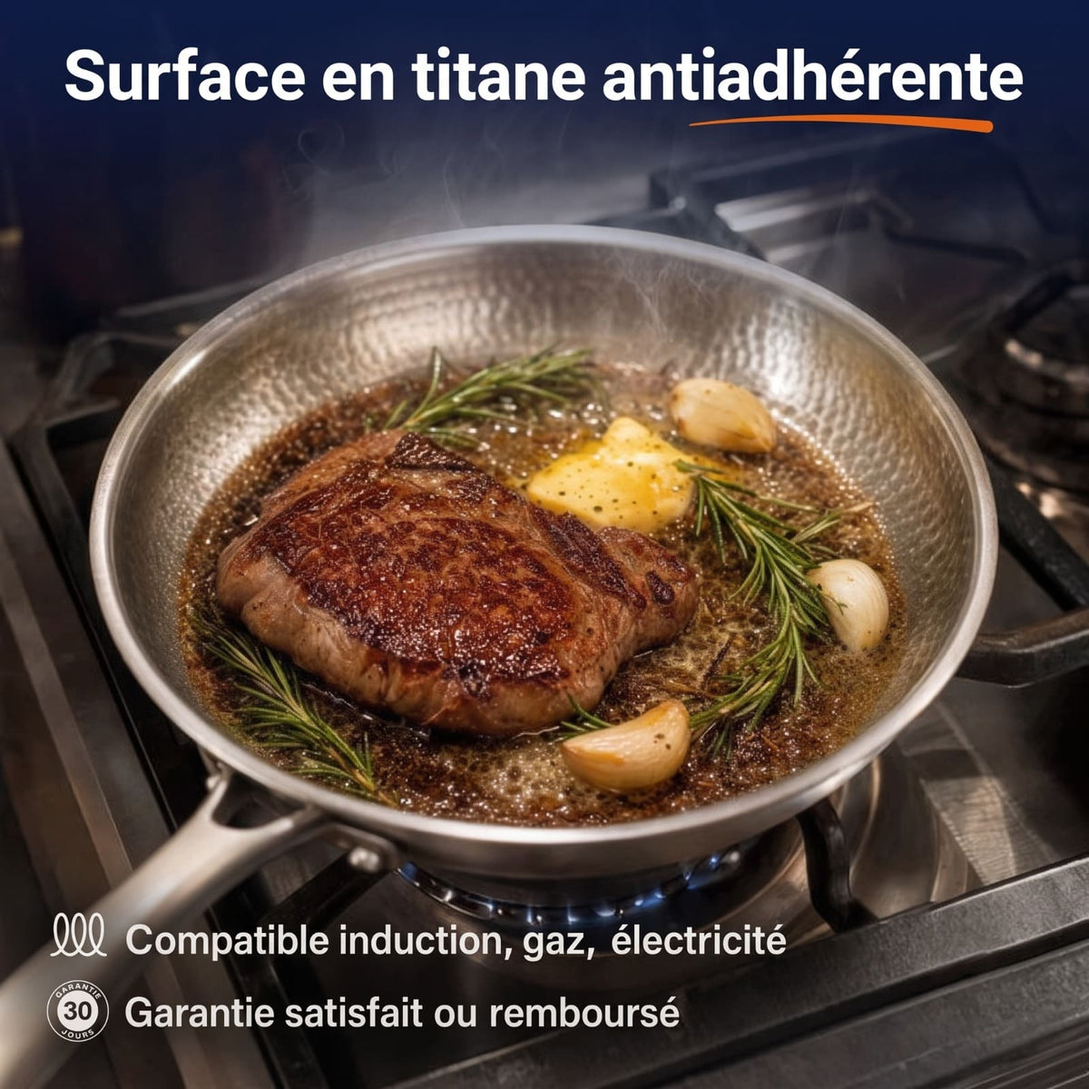Poêle en Titane