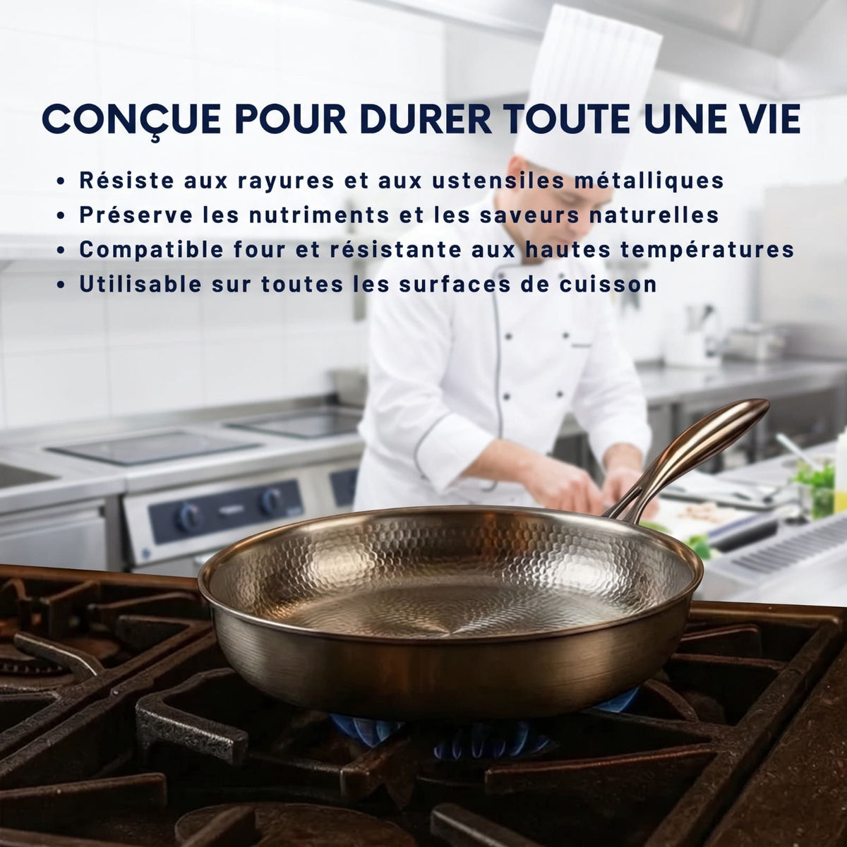 Poêle en Titane