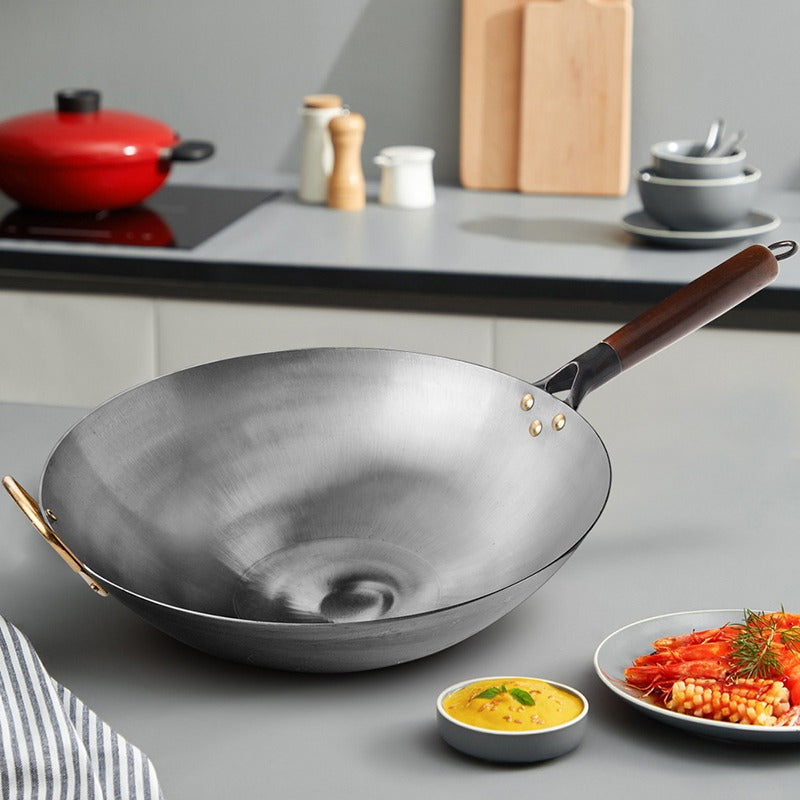 Le Pankon Wok Traditionnel Acier